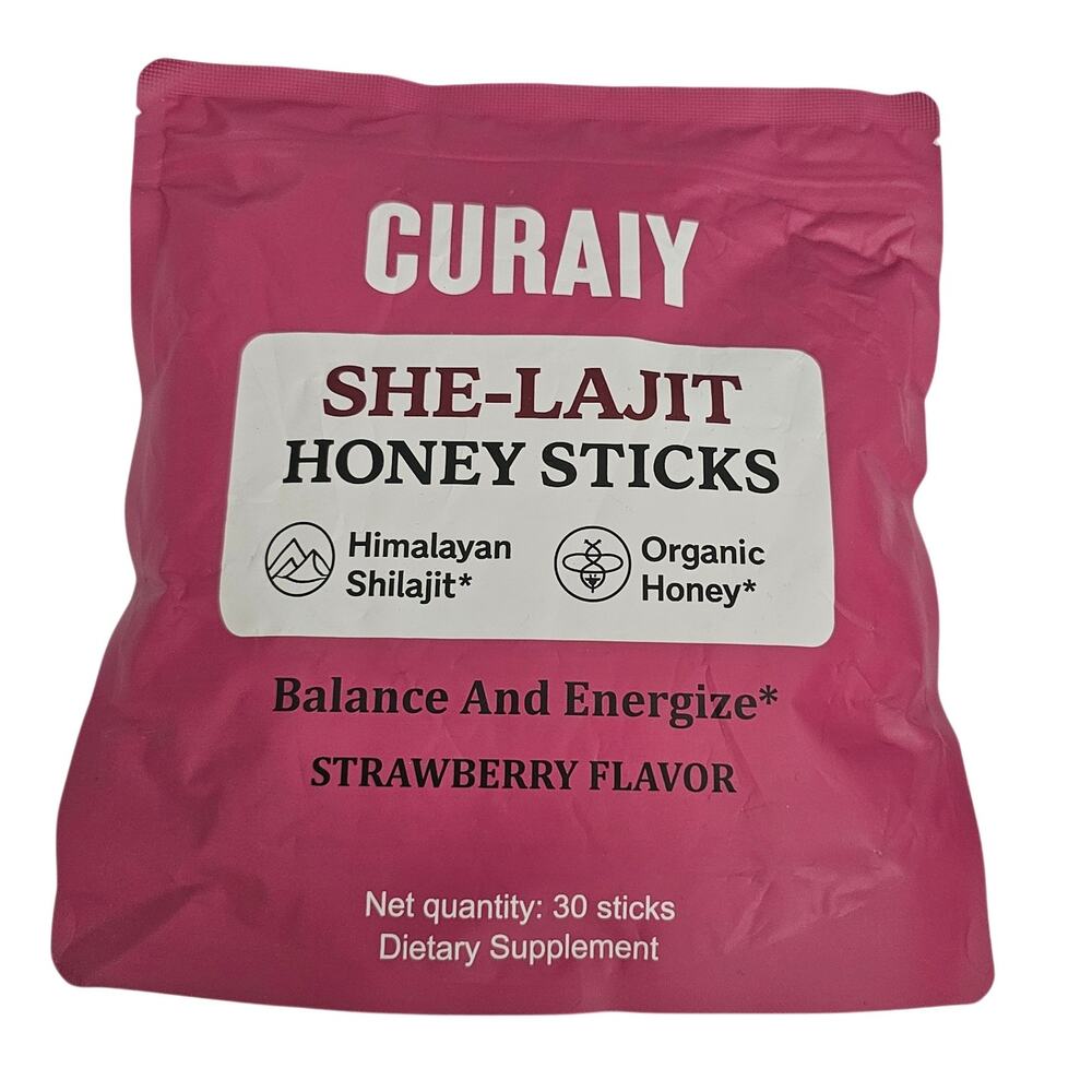 Curaiy She-Lajit Honey Sticks, 30 Sticks, New, Unopened